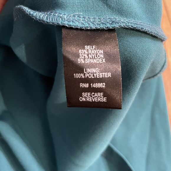 Torrid 2 Teal Fit and Flare Dress Rayon Blend Womens Sz‎ 2 NWT - Picture 9 of 13